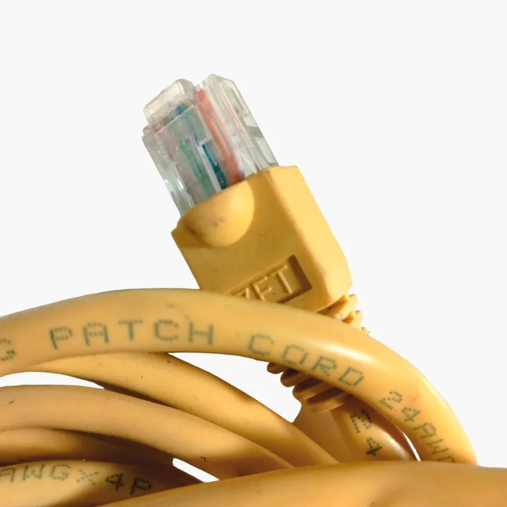 UTP CAT 5e Networking Patch Cord 24AWGX4P Yellow